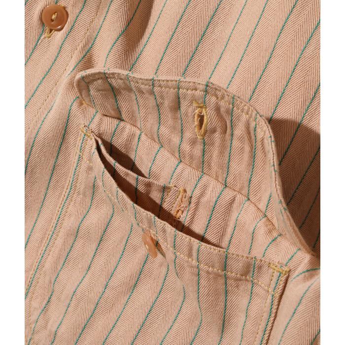 SUGAR CANE CANE シュガーケーン / COKE STRIPE WORK SHIRT (LONG