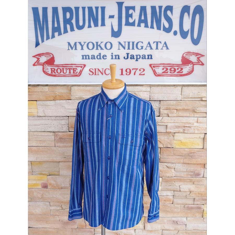 SUGAR CANE CANE シュガーケーン / NATIVE AMERICAN INDIGO STRIPE