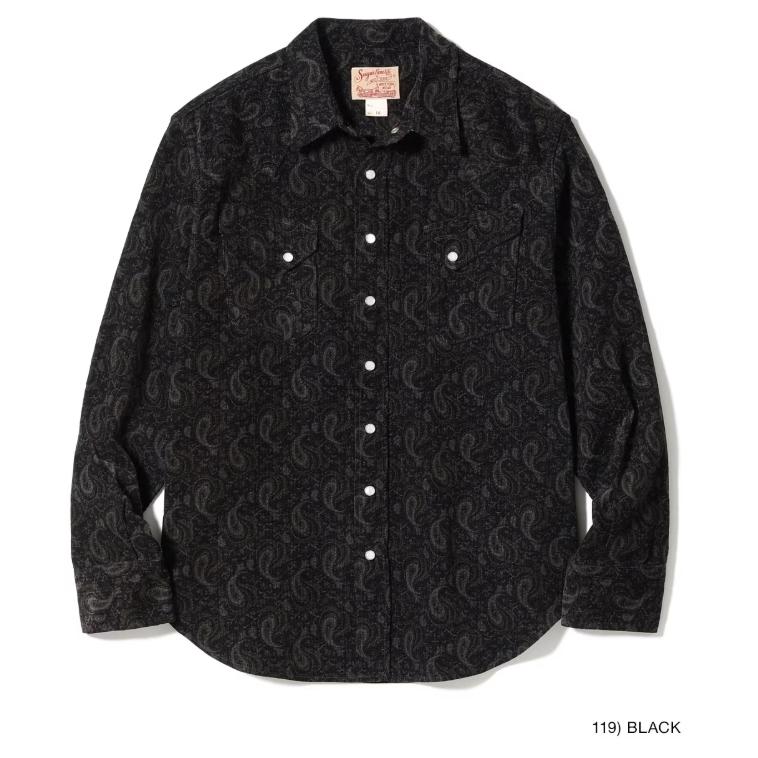 SUGAR CANE シュガーケーン / PRINTED CORDUROY WESTERN SHIRT SC29786