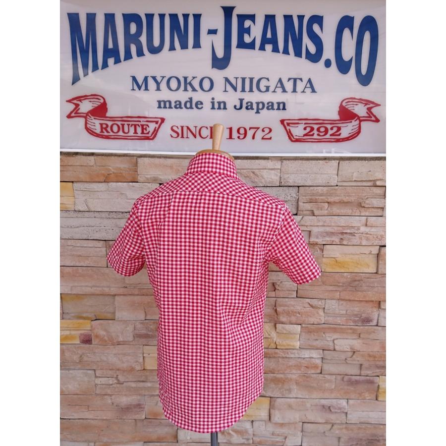 MARUNI JEANS マルニオリジナル 半袖シャツ / ギンガムチェック大