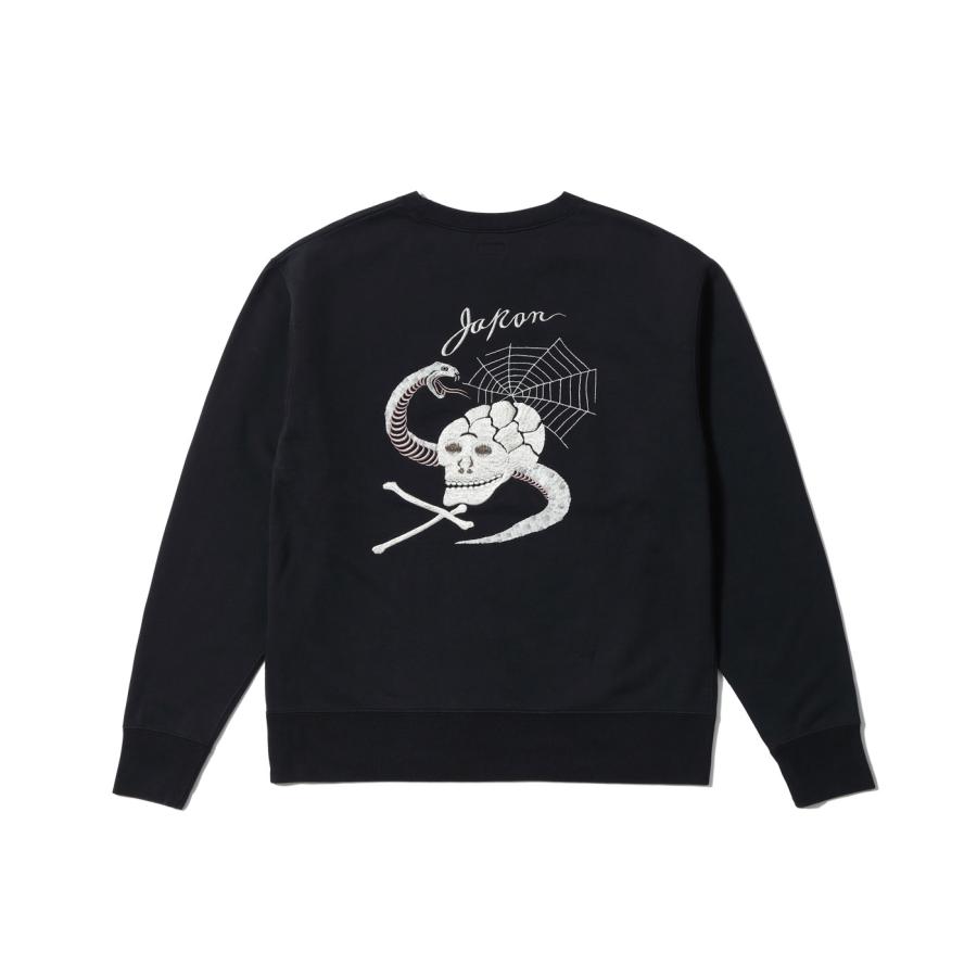 TAILOR TOYO TOYO テーラー東洋 / SUKA CREW SWEAT EMBROIDERED “SKULL 