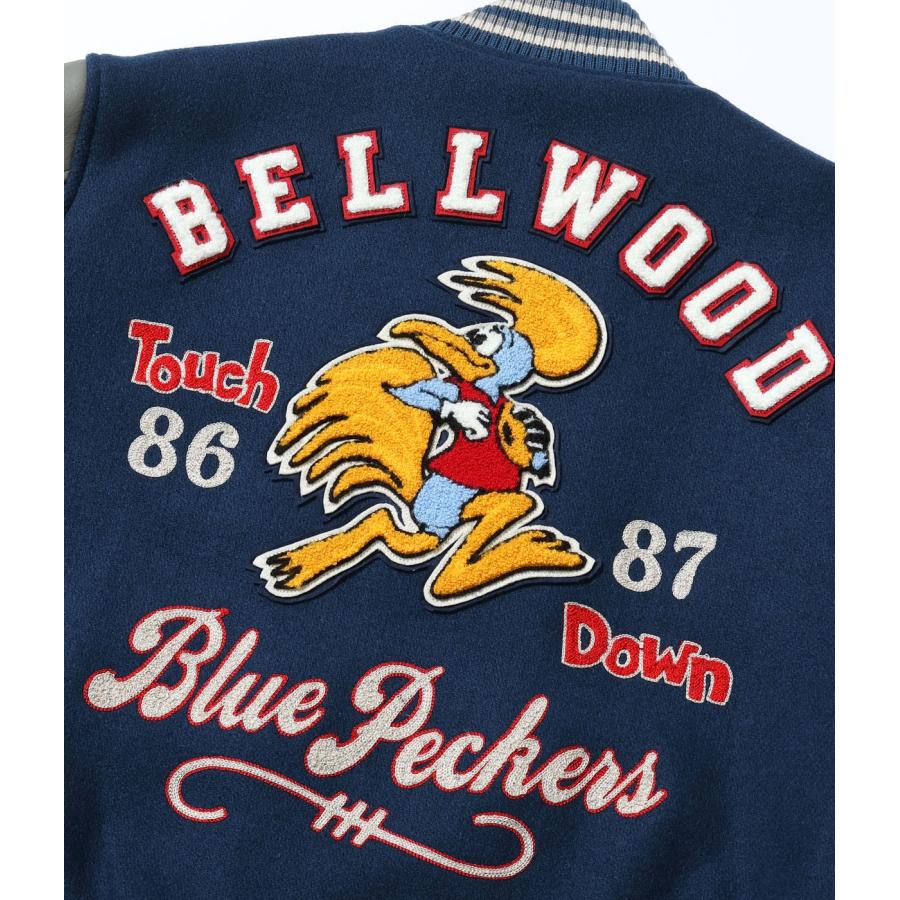 WHITES VILLE ホワイツビル　　/　30oz. WOOL MELTON AWARD JACKET “BLUE PECKERS” (NAVY) 　WV15783-128の画像