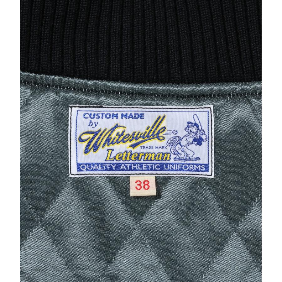 WHITES VILLE ホワイツビル 　/　30oz. WOOL MELTON AWARD JACKET “POLAR BEAR” (BLACK) 　WV15784の画像