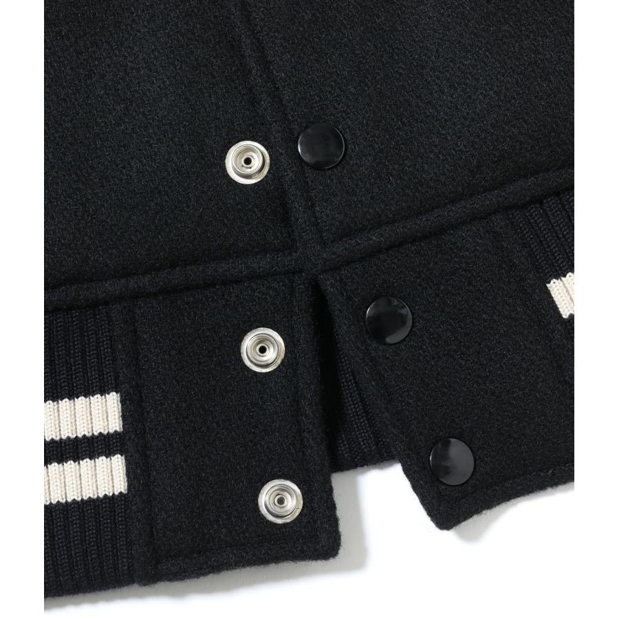 WHITES VILLE ホワイツビル 　/　30oz. WOOL MELTON AWARD JACKET “POLAR BEAR” (BLACK) 　WV15784の画像