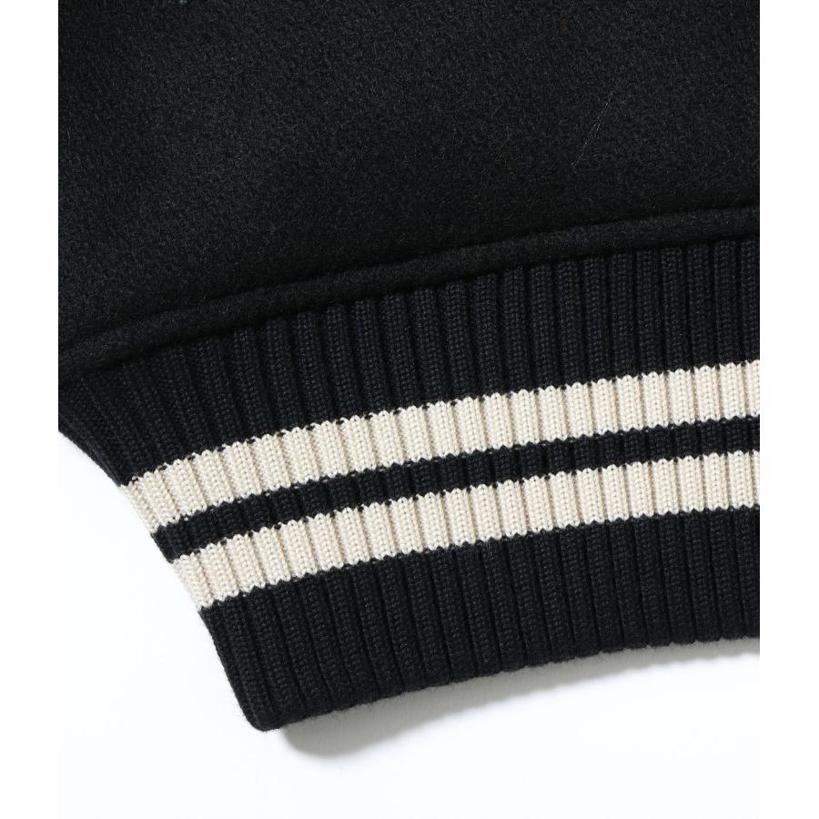 WHITES VILLE ホワイツビル 　/　30oz. WOOL MELTON AWARD JACKET “POLAR BEAR” (BLACK) 　WV15784の画像