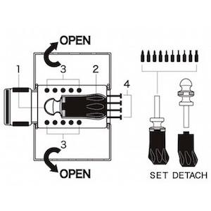 DULTON ダルトン TOOL KIT 工具セット DIY ギフト お子様にも インテリア かっこいい 男前 見せたい ステッカー付 カスタム ドライバー｜marunifurniture｜09