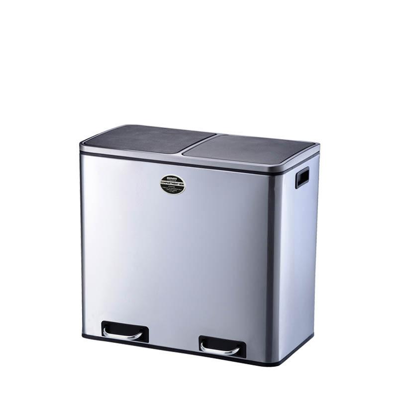 Dulton ダルトン 2 Compartment Bin 60 2 コンパートメント ビン 60 ゴミ箱 ステンレス かっこいい シンプル おしゃれ 分別