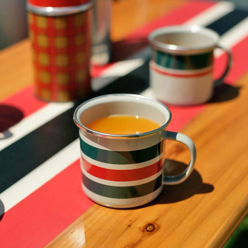 DULTON（ダルトン） SS RIM ENAMELED MUG GREEN/RED/GREEN SS リム