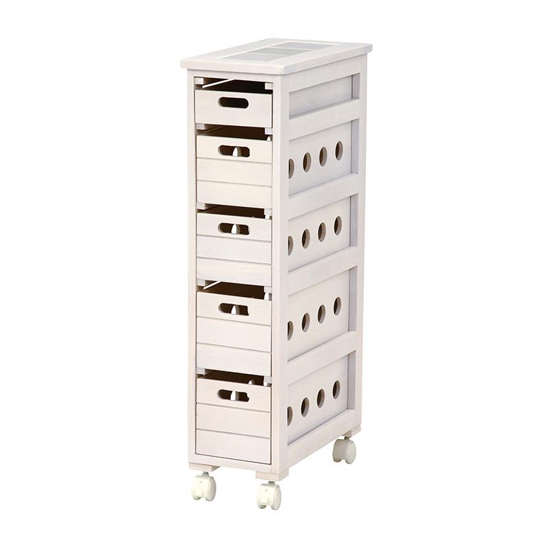 隙間収納 20cm ラック 野菜ストッカー おしゃれ 木製 キッチン 洗面所 ワゴン