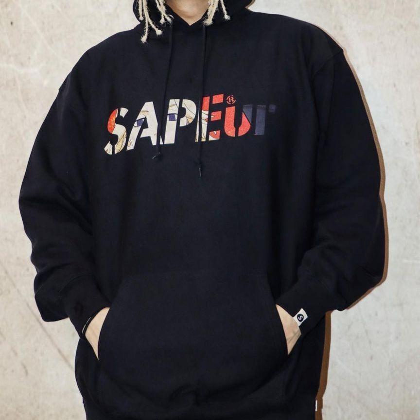 SAPEur サプール プルオーバー パーカー 東京リベンジャーズ 黒