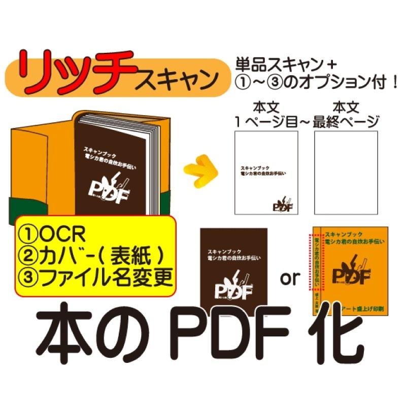 書籍の電子化】1冊550ページまで カバーor表紙＋本文、ファイル名変更