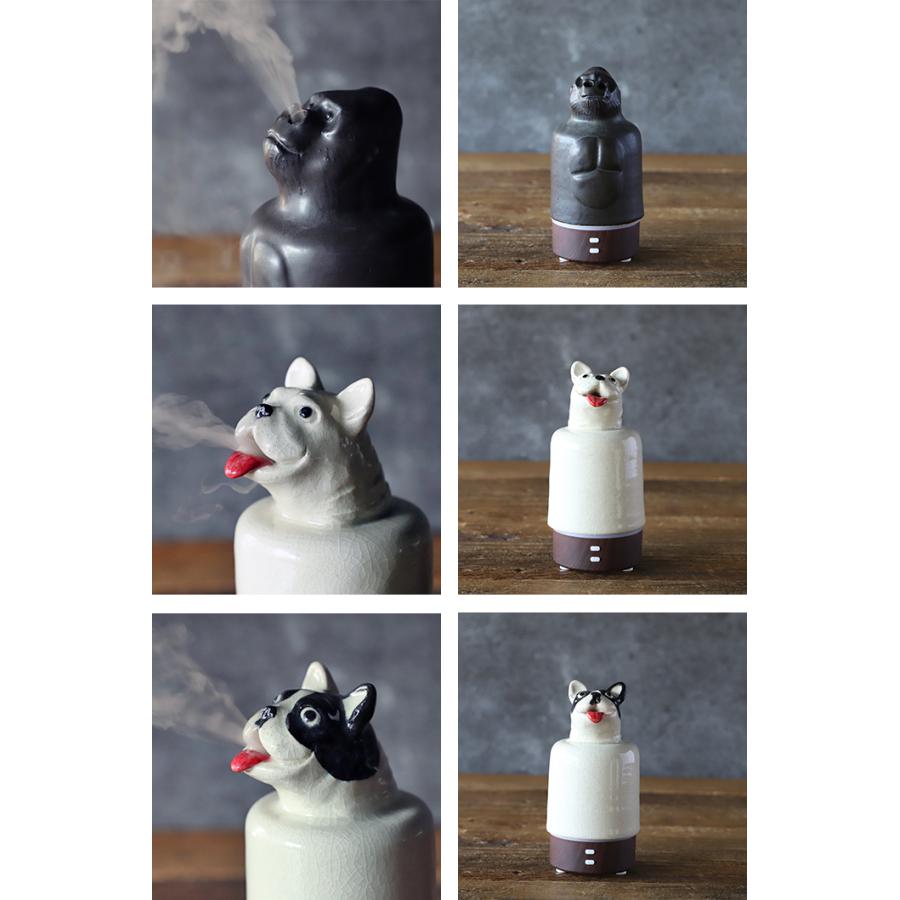 (20%OFF) TAMAKI アニマルアロマディフューザー Sサイズ おしゃれ 食器 かわいい ブサかわいい 動物 ゴリラ 犬 ブルドッグ テリアの画像