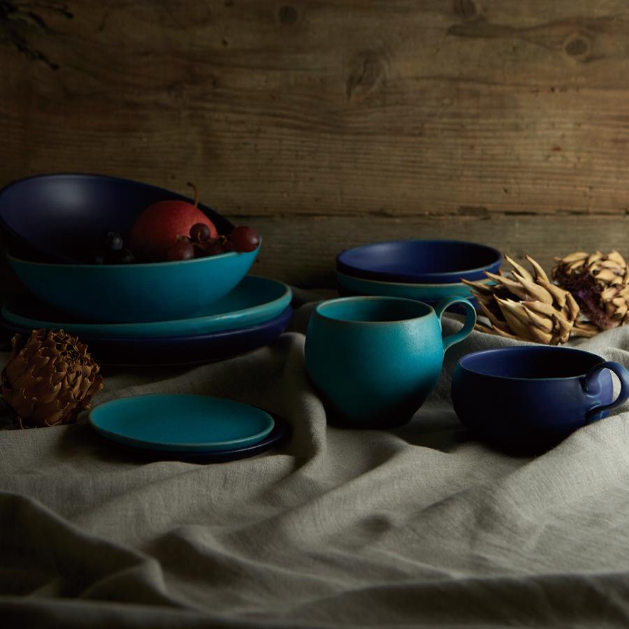 Blue（Rikizo） 食器 お皿 おしゃれ 北欧 カフェ風 鉢 ターコイズ 日本