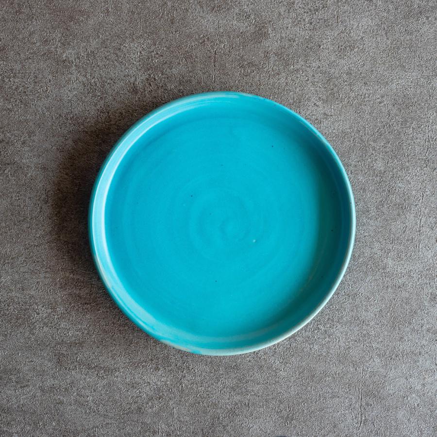 Blue（Rikizo） 食器 お皿 おしゃれ 北欧 カフェ風 ターコイズ 日本製