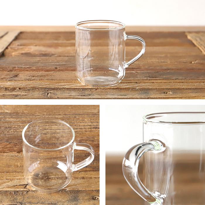 CAFECA マグカップ Lサイズ 300ml TAMAKI カフェ風カ 耐熱ガラス