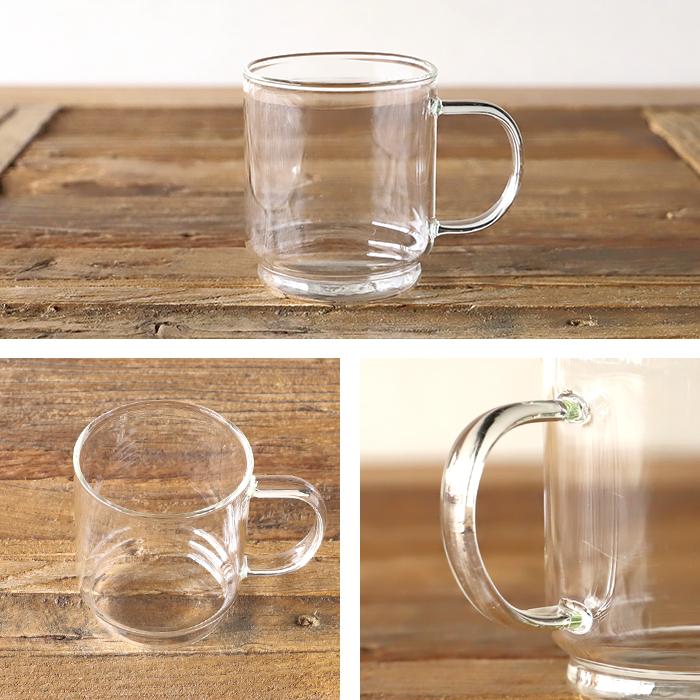 (20%OFF) マグカップ スタック 300ml TAMAKI カフェ風カ 耐熱ガラス 食器 おしゃれ かわいい カフェ風 コーヒー カップ コップ 透明 | CAFECA | 03