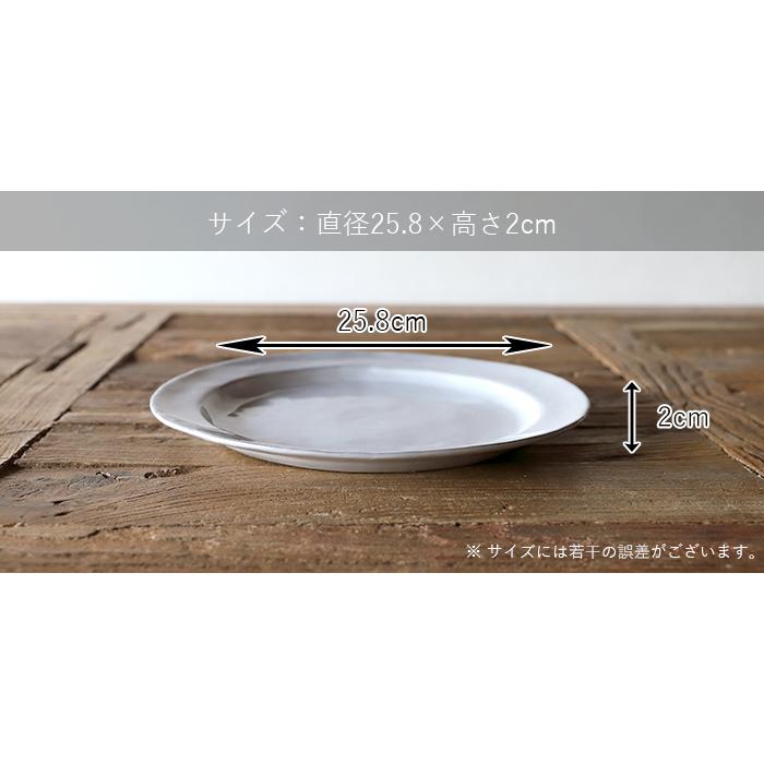 Calin（TAMAKI） リムプレート 26cm 皿 丸皿 取り皿 お皿 食器 美濃焼