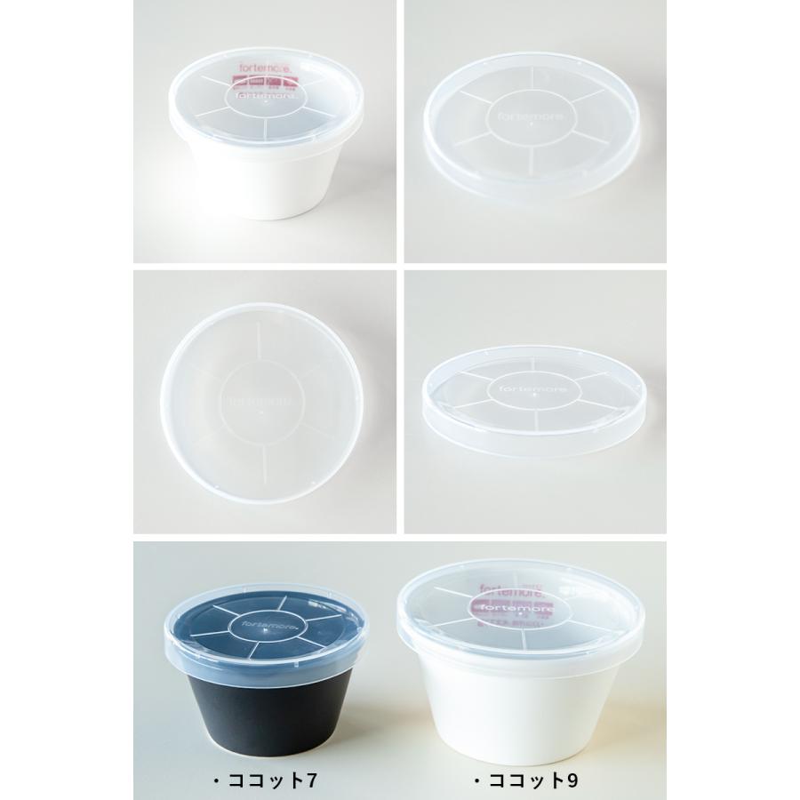 (5個セット) おしゃれ 食器 かわいい 保存 収納 蓋 ふた フタ プリン 洋風 北欧 TAMAKI フォルテモア ココット7 専用リッド | Fortemore | 03