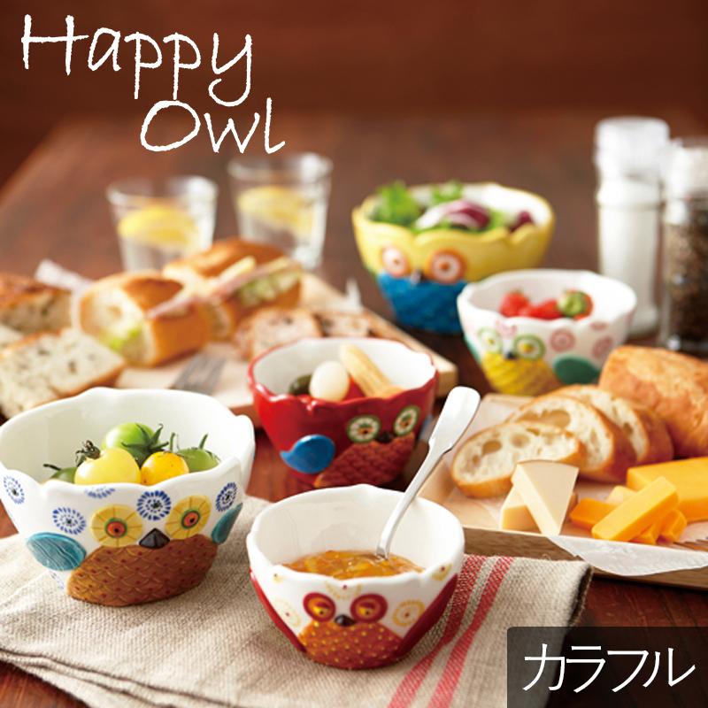 TAMAKI 4Pセット フクロウ おしゃれ 食器 かわいい 北欧 キュート