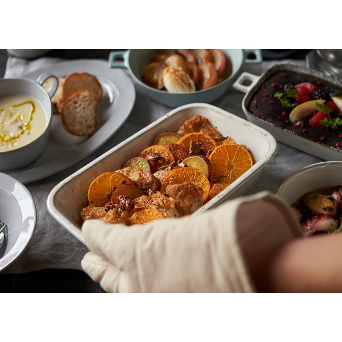 HINATA グラタン皿 24.5cm 大皿 スクエア おしゃれ 食器 かわいい