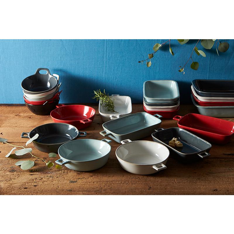 HINATA グラタン皿 24.5cm 大皿 スクエア おしゃれ 食器 かわいい