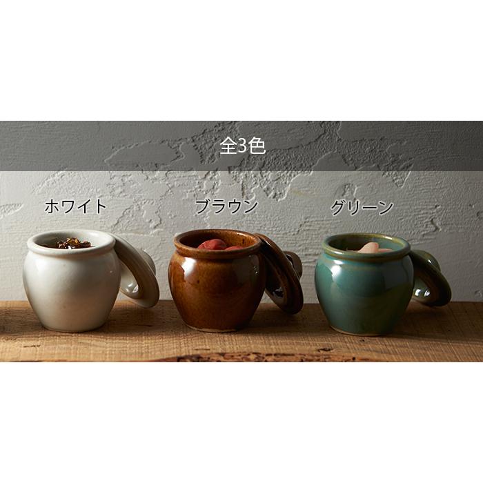 Rikizo 手作り 益子焼 日本製 漬物容器 蓋付き 陶器 おしゃれ カフェ風