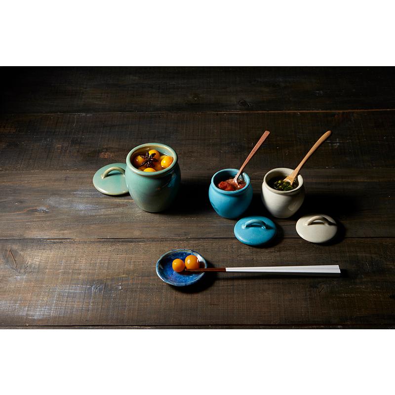 Rikizo 手作り 益子焼 日本製 漬物容器 蓋付き 陶器 おしゃれ カフェ風