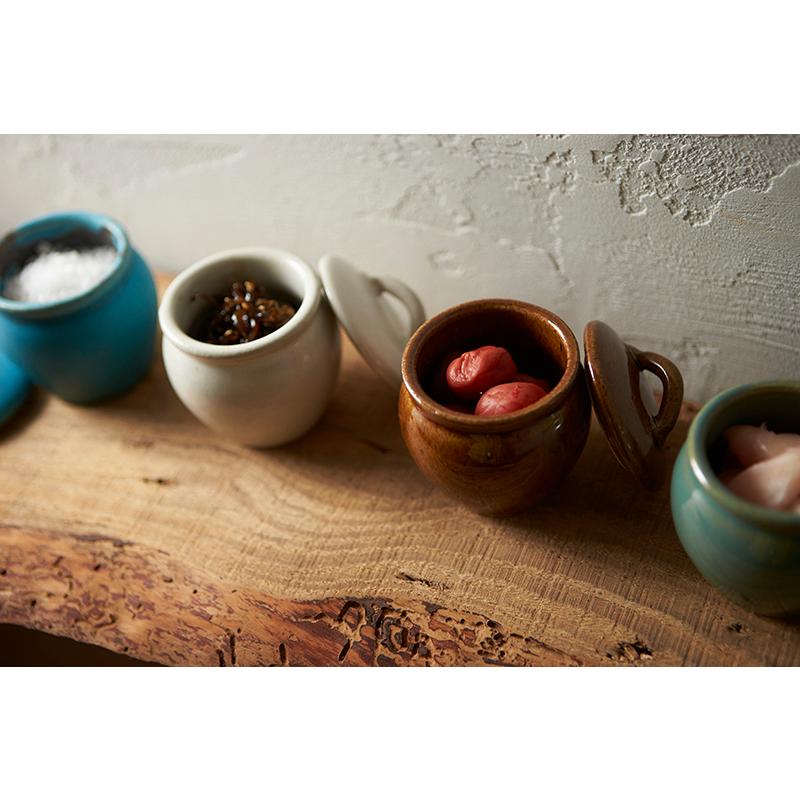 Rikizo 手作り 益子焼 日本製 漬物容器 蓋付き 陶器 おしゃれ カフェ風