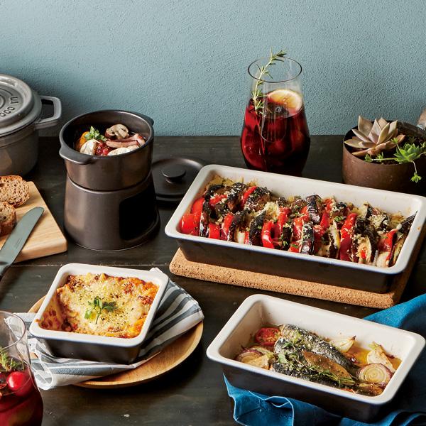 MIKASA（ミカサ） グラタン皿 おしゃれ レトロ イエロー ネイビー