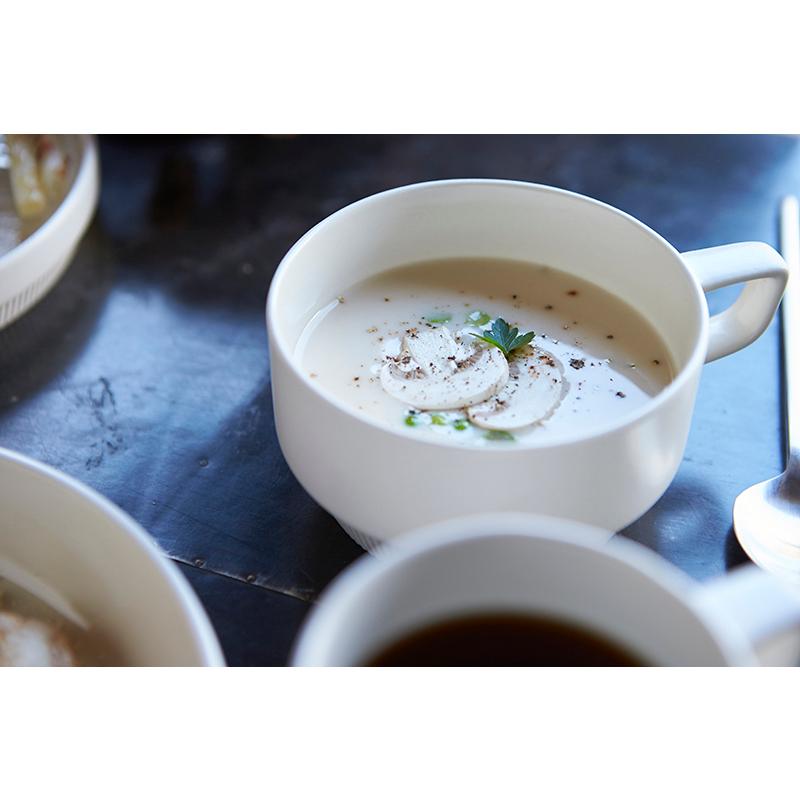 おしゃれ かわいい カフェ風 アメリカ 北欧 MIKASA スタック スープカップ ホワイト グレー 11cm 300ml｜maruri-tamaki｜21