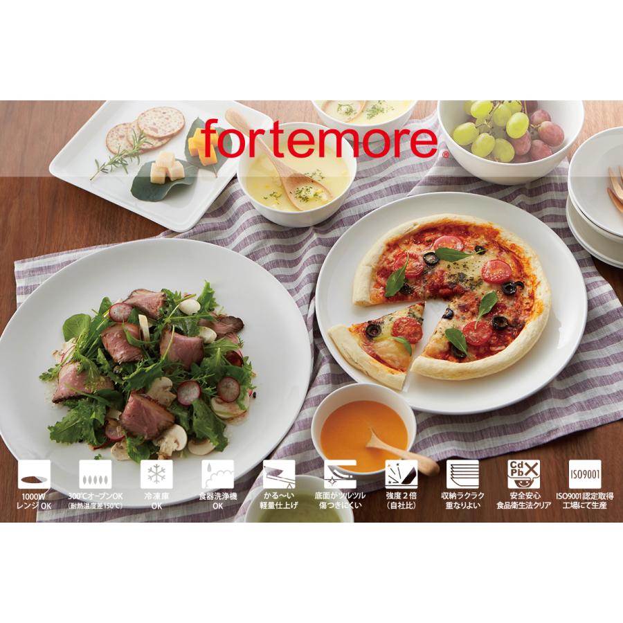  Forma 19cmプレート 6枚 Fortemore (50%OFF) おしゃれ 食器 かわいい カフェ風 TAMAKI 白い