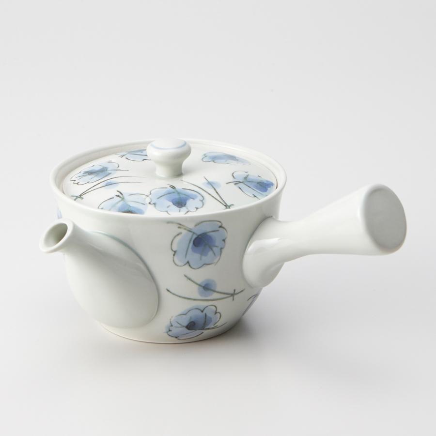 新品・手作り】蝶と花模様 急須 高級和食器 手作り 蝶と花模様 急須