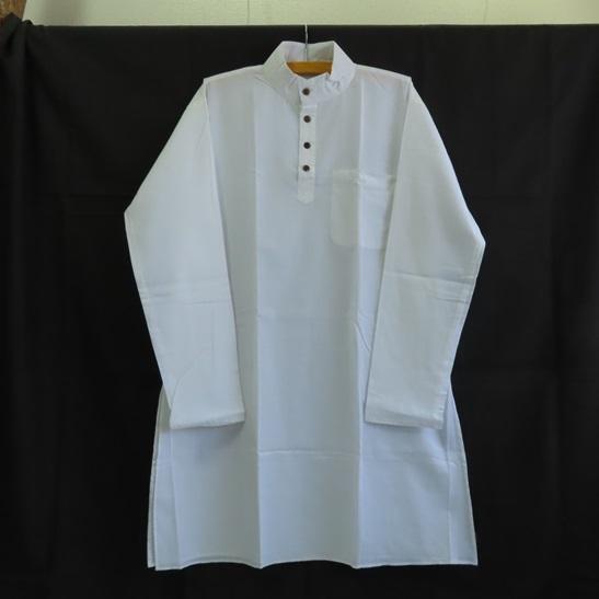 インド民族衣装 ホワイト×ブルーの総花柄アナルカリクルタセット【53A-14】 インド民族衣装 ホワイト×ブルーの総花柄アナルカリクルタセット