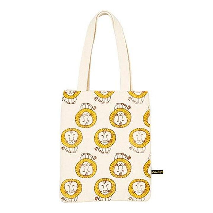 縦型トートバッグ[ライオンパターン] (リサ・ラーソン) : まるる商店