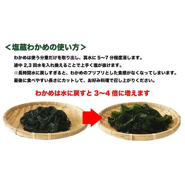 わかめ 三陸産 生わかめ 一等級 170g 国産 原藻 塩蔵わかめ 肉厚 減塩 送料無料 |  | 05