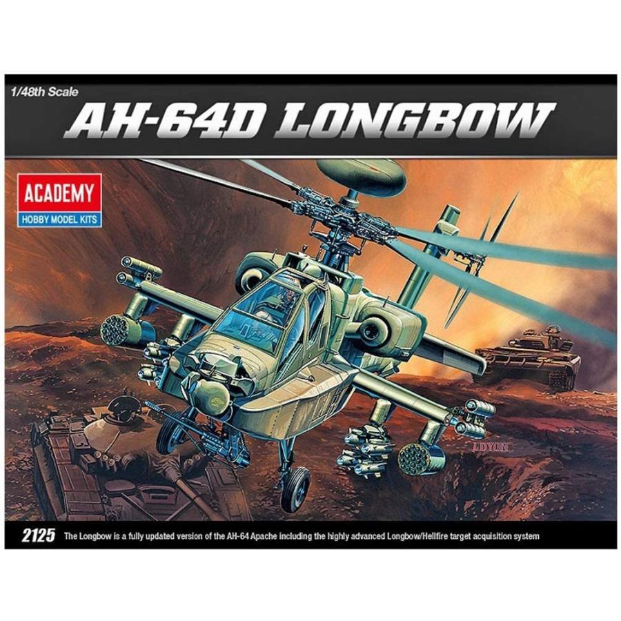 アカデミー 1/48 アメリカ陸軍 AH-64D アパッチロングボウ プラモデル 12268｜marusan-hobby