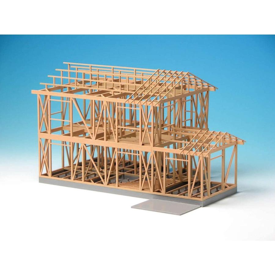 プラッツ 1/50 建築模型 木造軸組模型 リニューアル版 プラモデル組立