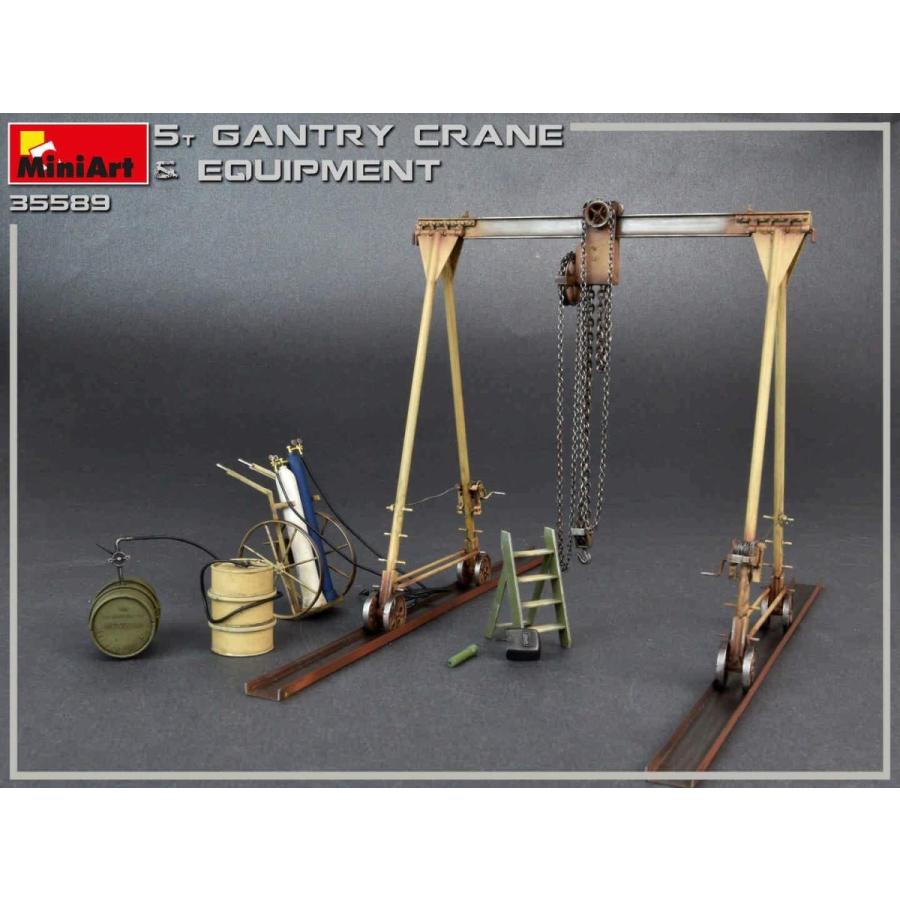ミニアート 1/35スケール   5トン ガントリークレーン&機材各種 プラモデル組立キット  MA35589 | GSIクレオス | 01