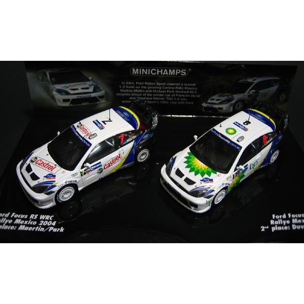 ミニチャンプス1/43 ジェラルド・r・フォード興味の中心 RS WRC 'DOUBLE WINNERS RALLY MEXICO 2-CAR-SET