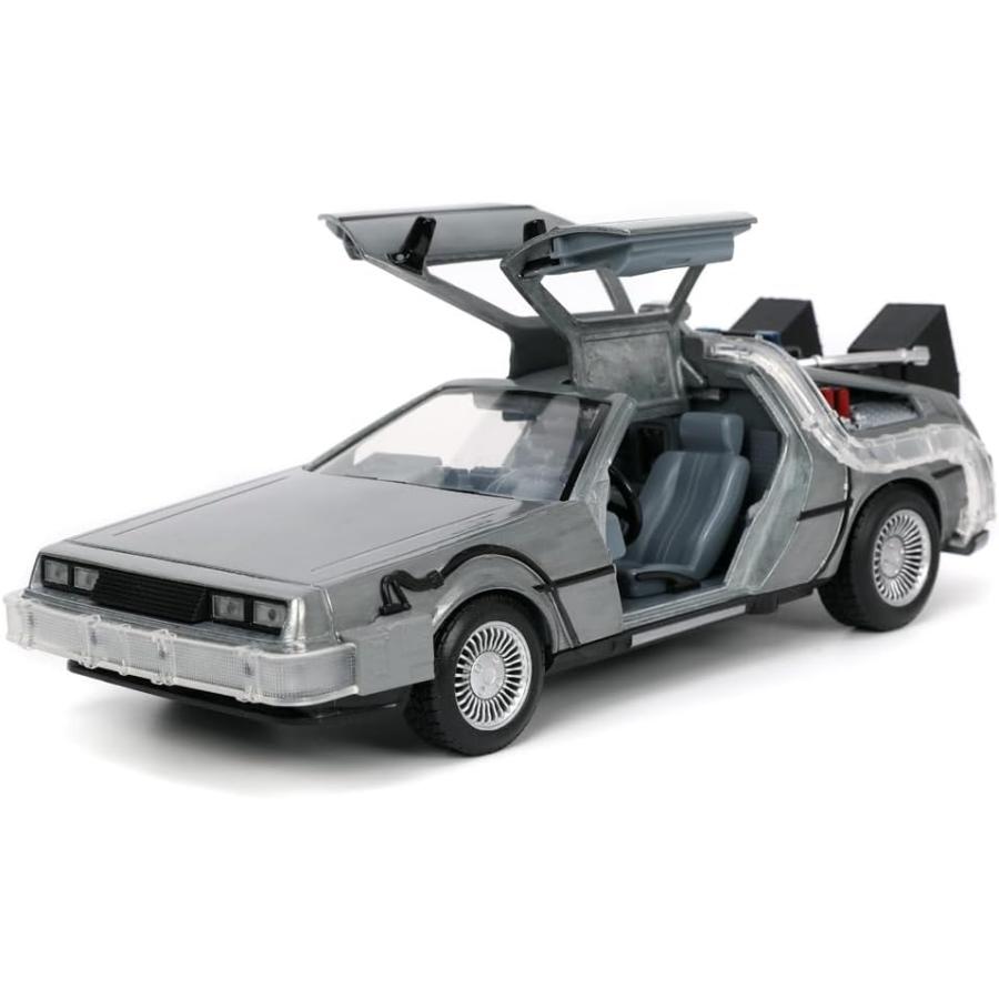 京商  1/24 バック・トゥ・ザ・フューチャー パート I タイムマシーン(デロリアン) 点灯ギミック付 完成品の画像