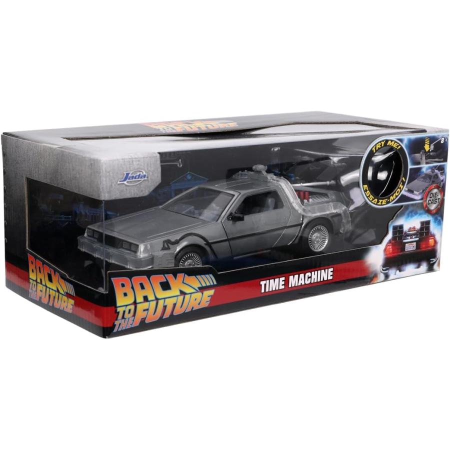 京商  1/24 バック・トゥ・ザ・フューチャー パート I タイムマシーン(デロリアン) 点灯ギミック付 完成品の画像