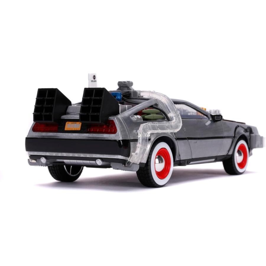 京商  1/24 バック・トゥ・ザ・フューチャー パート III タイムマシーン(デロリアン) 点灯ギミック付 完成品の画像