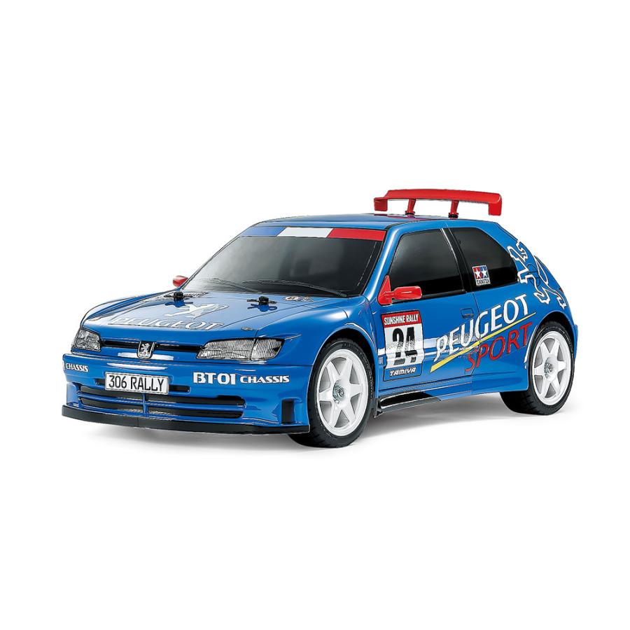 タミヤ 1/10ラジコン PEUGEOT 306 MAXI WRC FF02シャーシ 58224