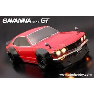 1/10 バリバリCUSTOM!! マツダ・サバンナクーペGT オーバーフェンダー仕様透明未塗装ボディ  1/10  ABC 67160(旧品番66160)　｜marusan-hobby｜03