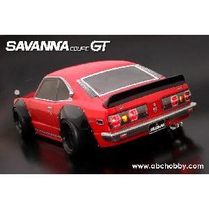 1/10 バリバリCUSTOM!! マツダ・サバンナクーペGT オーバーフェンダー仕様透明未塗装ボディ  1/10  ABC 67160(旧品番66160)　｜marusan-hobby｜05