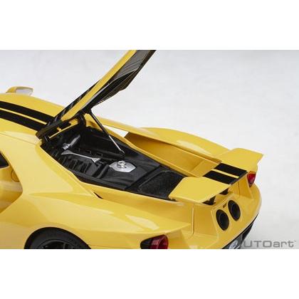 オートアート - 1/18 ジェラルド・r・フォード GT 2017 （黄色／黒いこと・縞模様）72944 為し遂げるミニカー