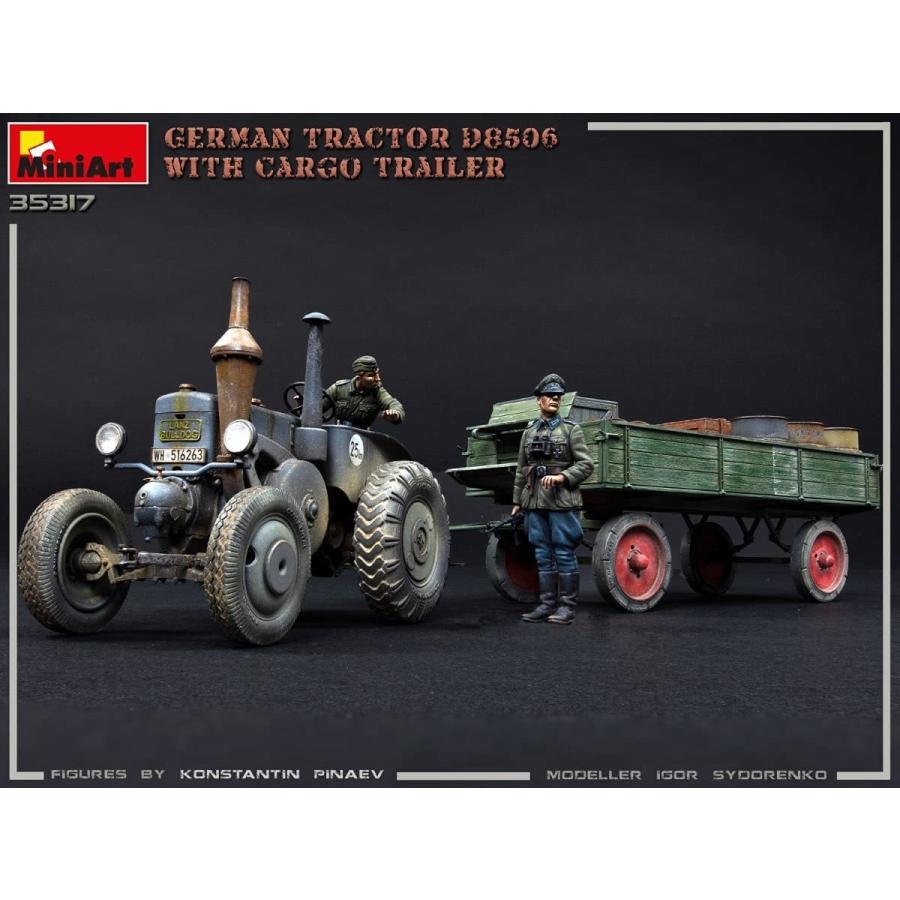ミニアート 1/35 ドイツ トラクター D8506 貨物トレーラー付 プラモデル MA35317 | GSIクレオス | 02