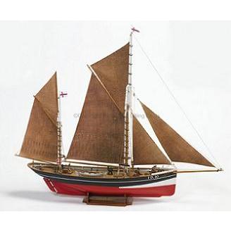 ■billing：701 1/12"ＦＤ 10Yawl  ヨール" (1929 デンマーク漁船)【木製組立モデル】｜marusan-hobby