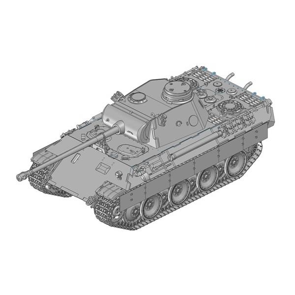 タミヤ 1/35プラモデル ドイツ パンター戦車（追加装甲板装備