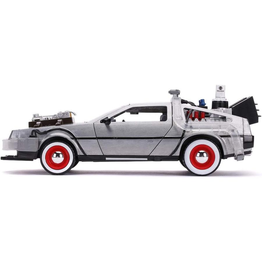 予約受付中！JADA TOYS 1/24スケール デロリアン DMC-12 バック・トゥ・ザ・フューチャーPART3 完成品ダイキャストミニカー JADA32166   (2023年9月以降)の画像